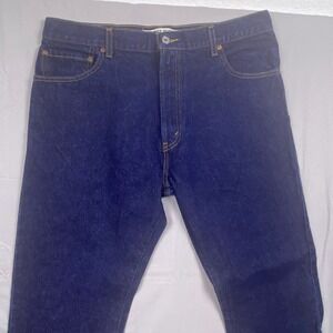 Levi 517 Boot Cut Jeans Mens 36x34 Blue Denim Rigid Dark Wash‎ Workwear Casual